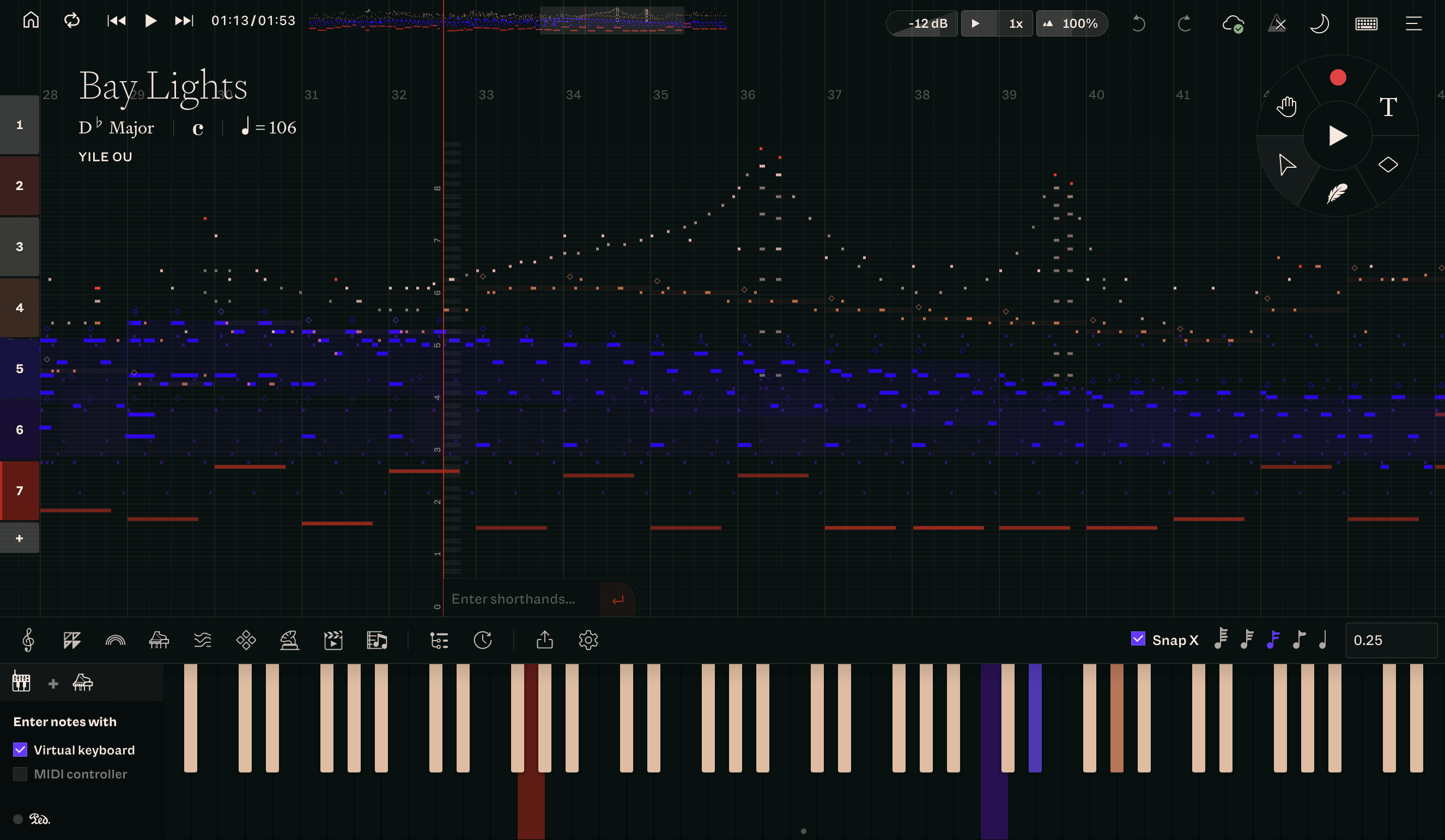 Clavierist app screenshot